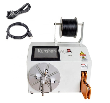 Semi-automatic AC USB DC Cable Twist Tie WINDING Machine For Automatic Wire Winding Machine